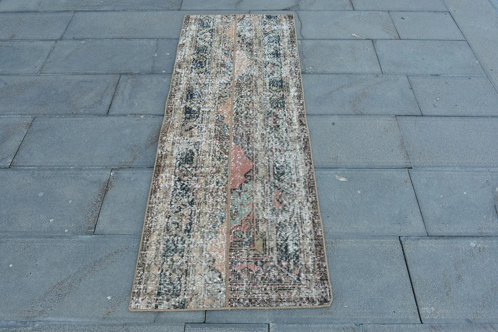 Vintage Turkish Runner Rug 2.1 x 5.6 ft