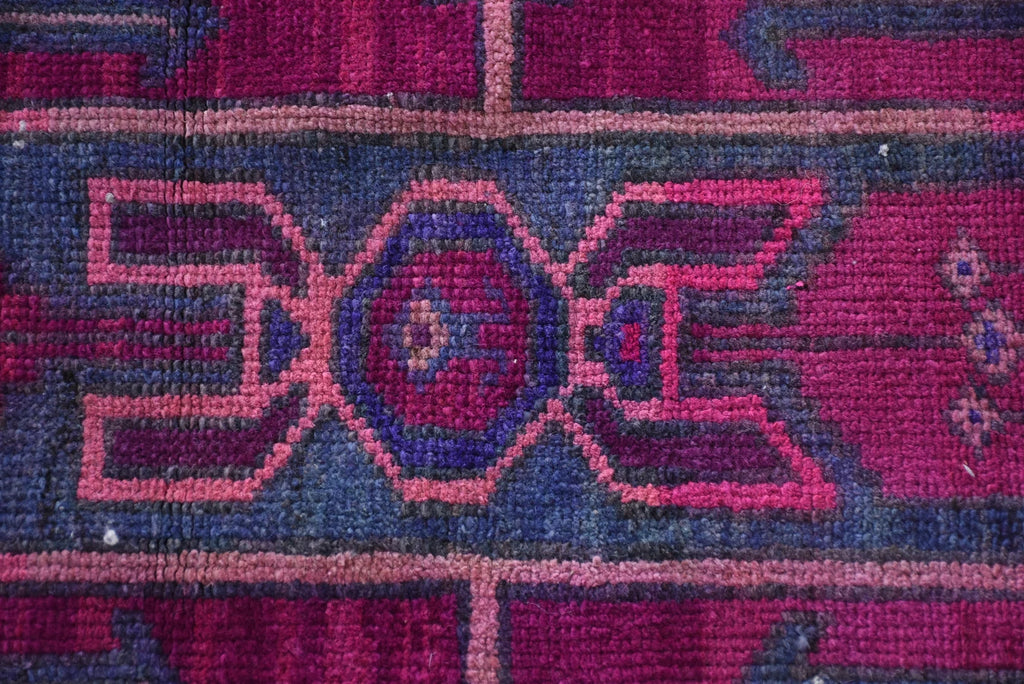 Vintage Turkish Accent Area rug 4.2 x 8.8 ft