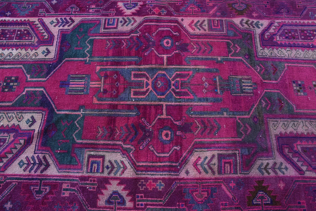 Vintage Turkish Accent Area rug 4.2 x 8.8 ft
