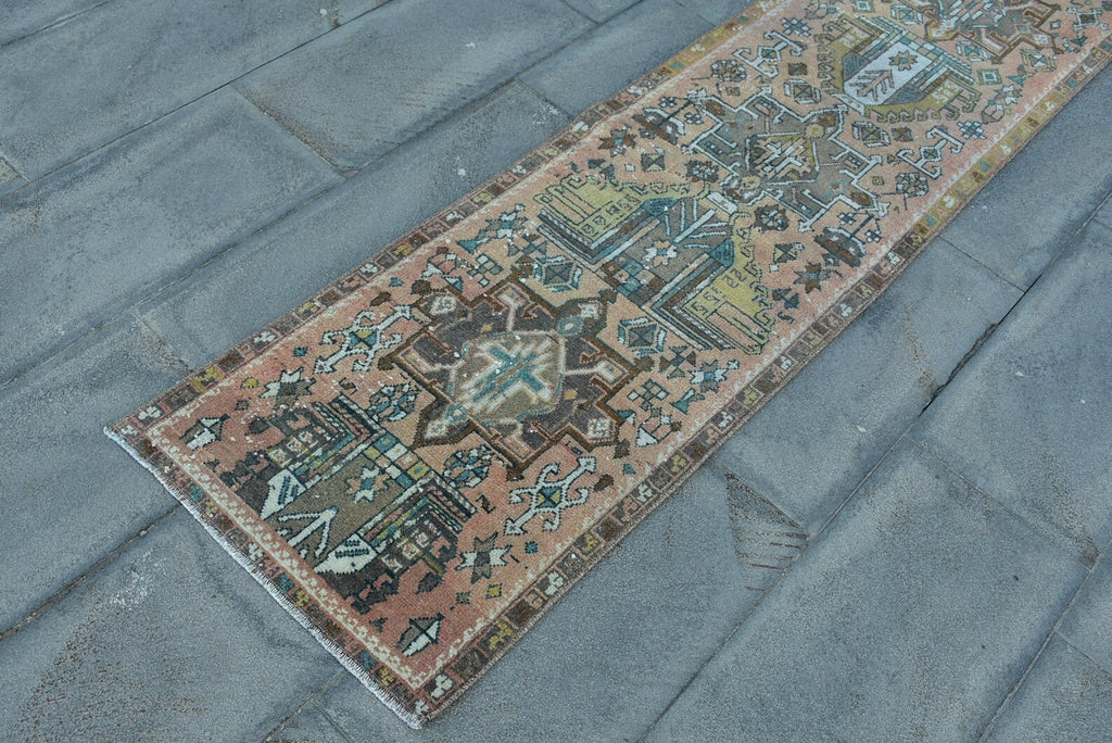 Vintage Persian Runner Rug 1.9 x 12.3 ft