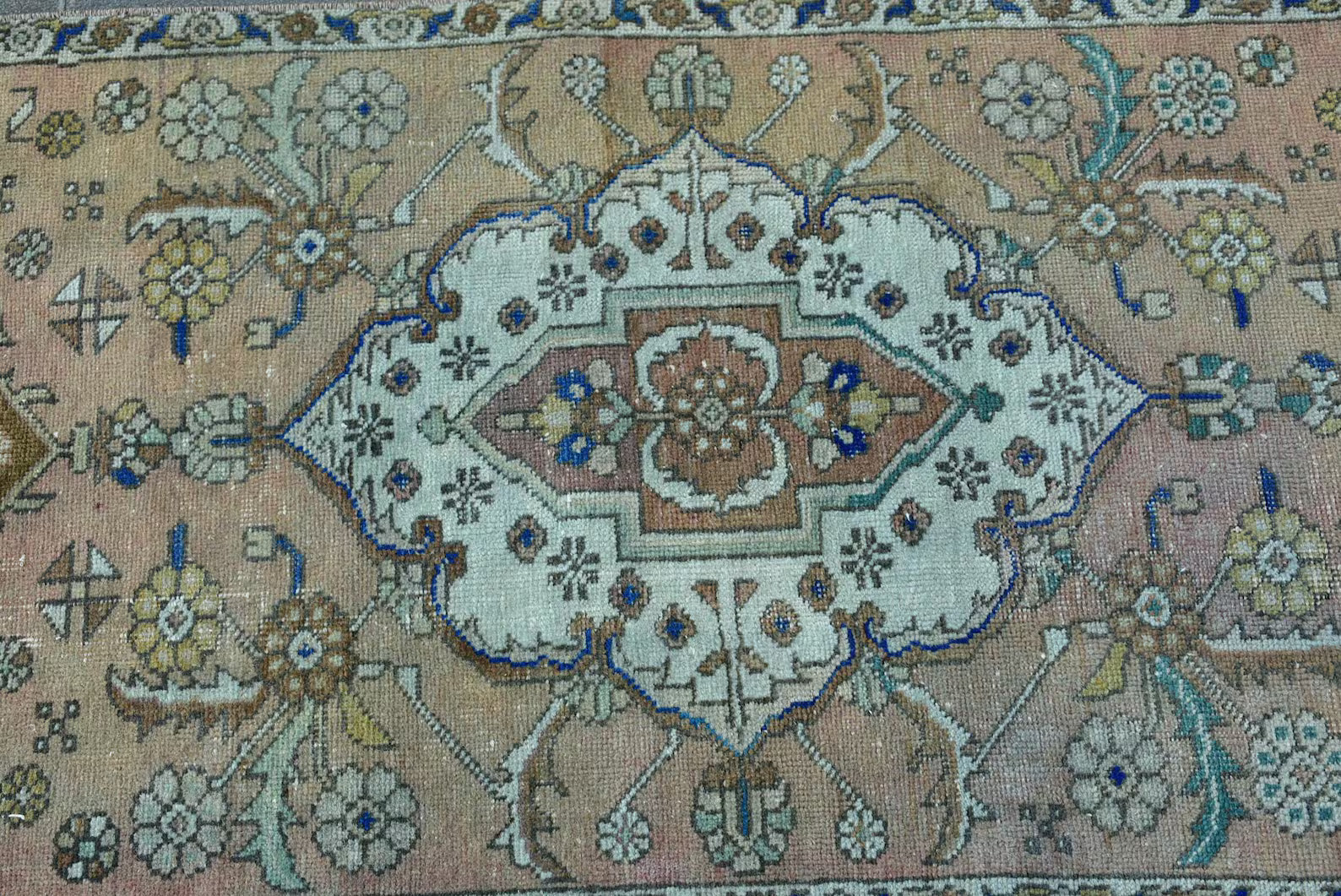 Vintage Persian Runner Rug 2.3 x 7.4 ft