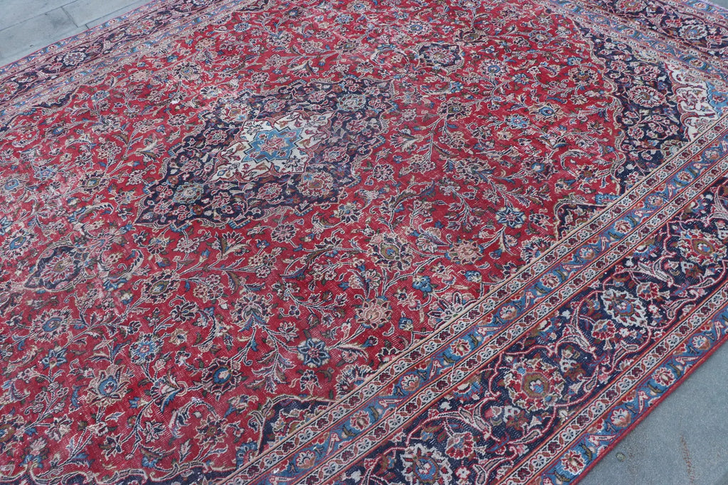 XL Vintage Persian Accent Area Rug  8.9 x 11.8 ft