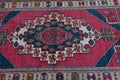 Vintage Turkish Accent Area rug 4 x 7.4 ft