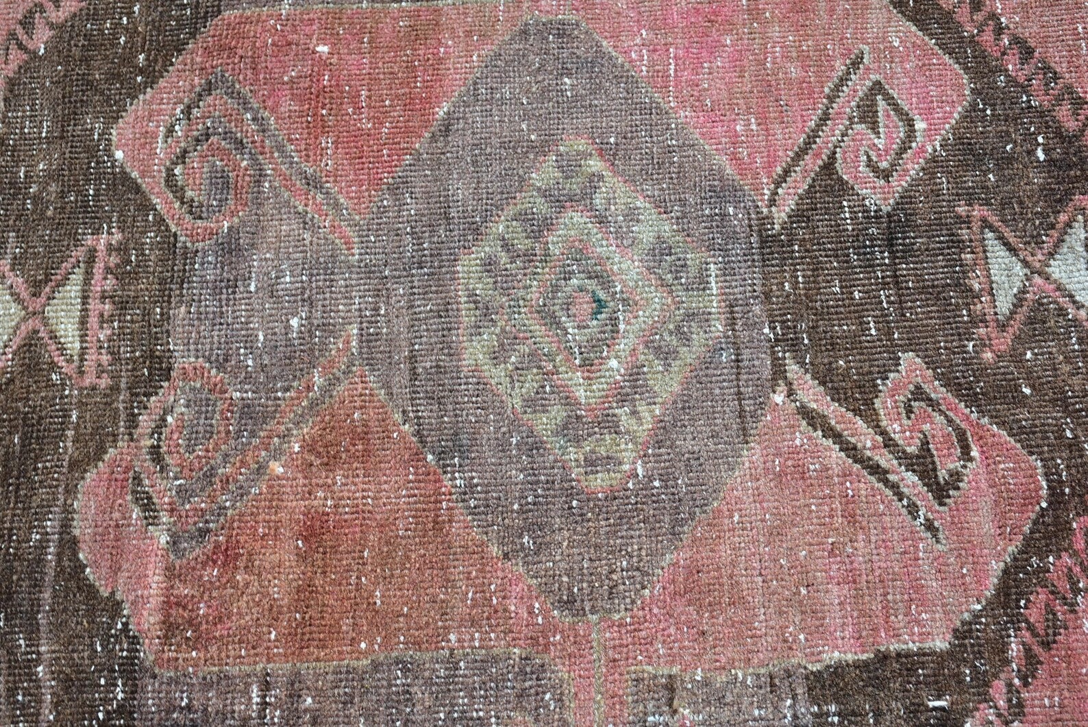 Vintage Turkish Runner Rug 2.8 x 12.2 ft
