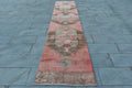 Vintage Turkish Runner Rug 2.8 x 12.2 ft