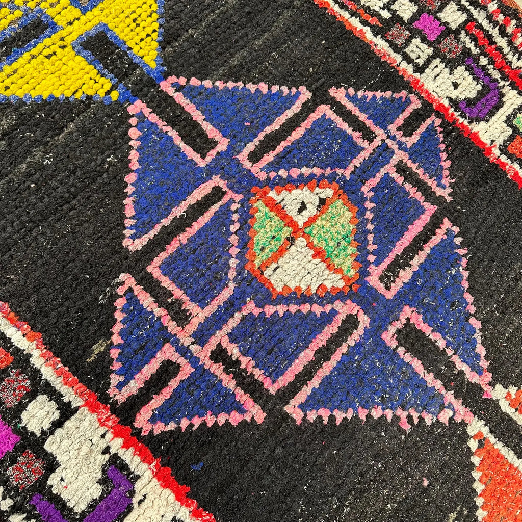 Vintage Turkish Runner Rug 2.7 x 12.3 ft