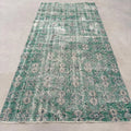 Vintage Turkish Accent Area Rug 4.1 x 8.7 ft