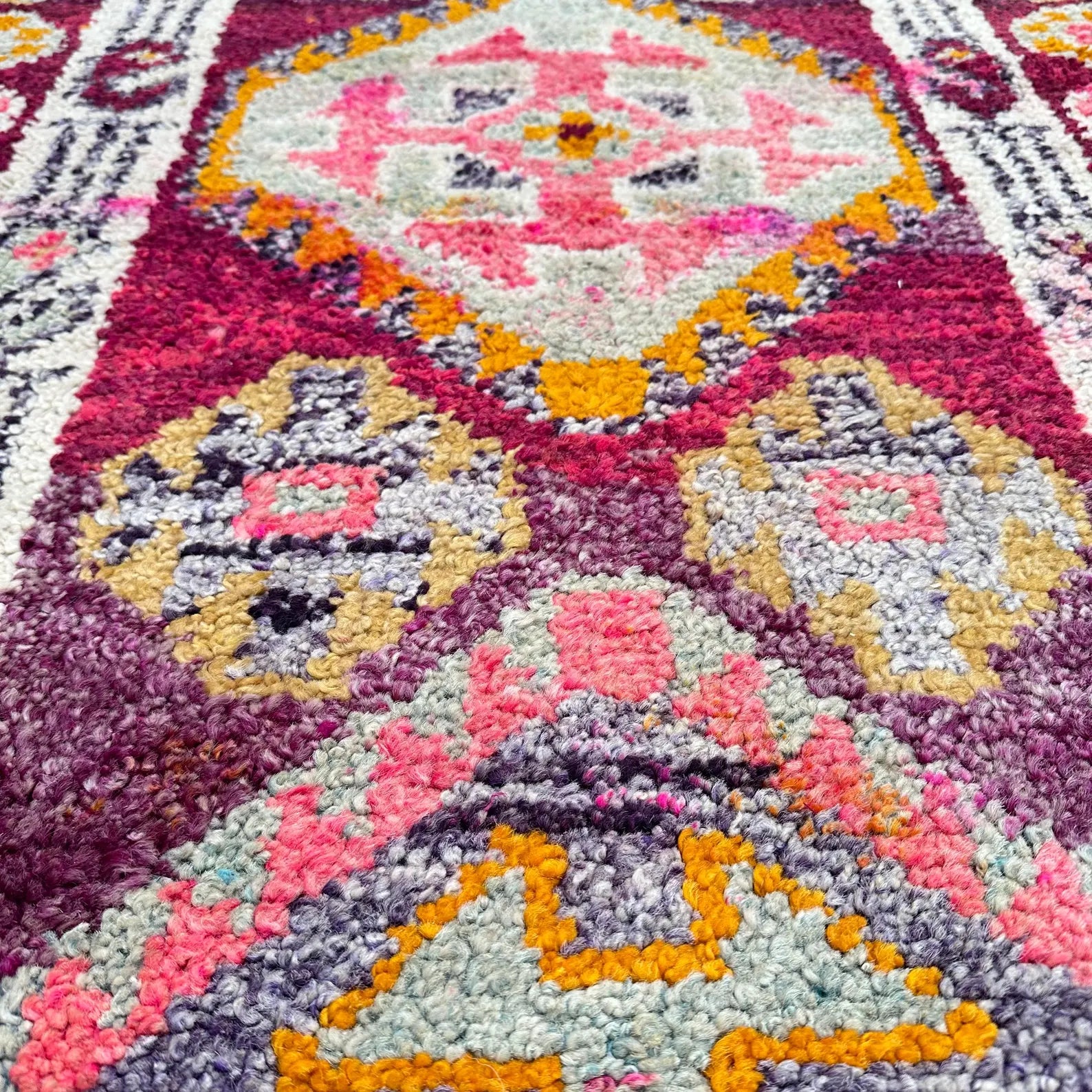 Vintage Turkish Runner Rug 2.7 x 10.5 ft