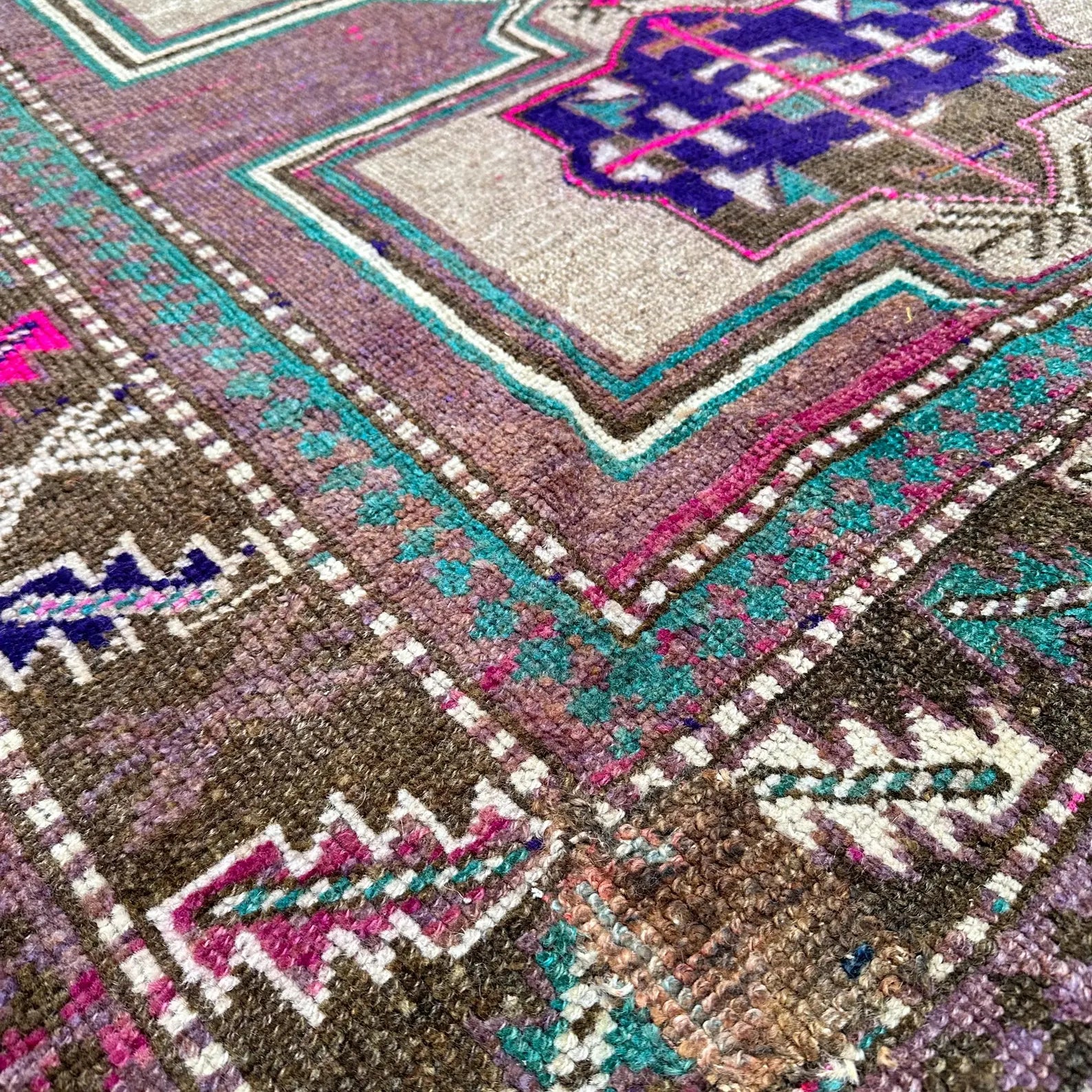 Vintage Persian Accent Area Rug 4.5 x 11.7 ft