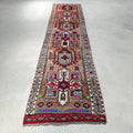 Vintage Turkish Runner Rug 2.8 x 11.6 ft