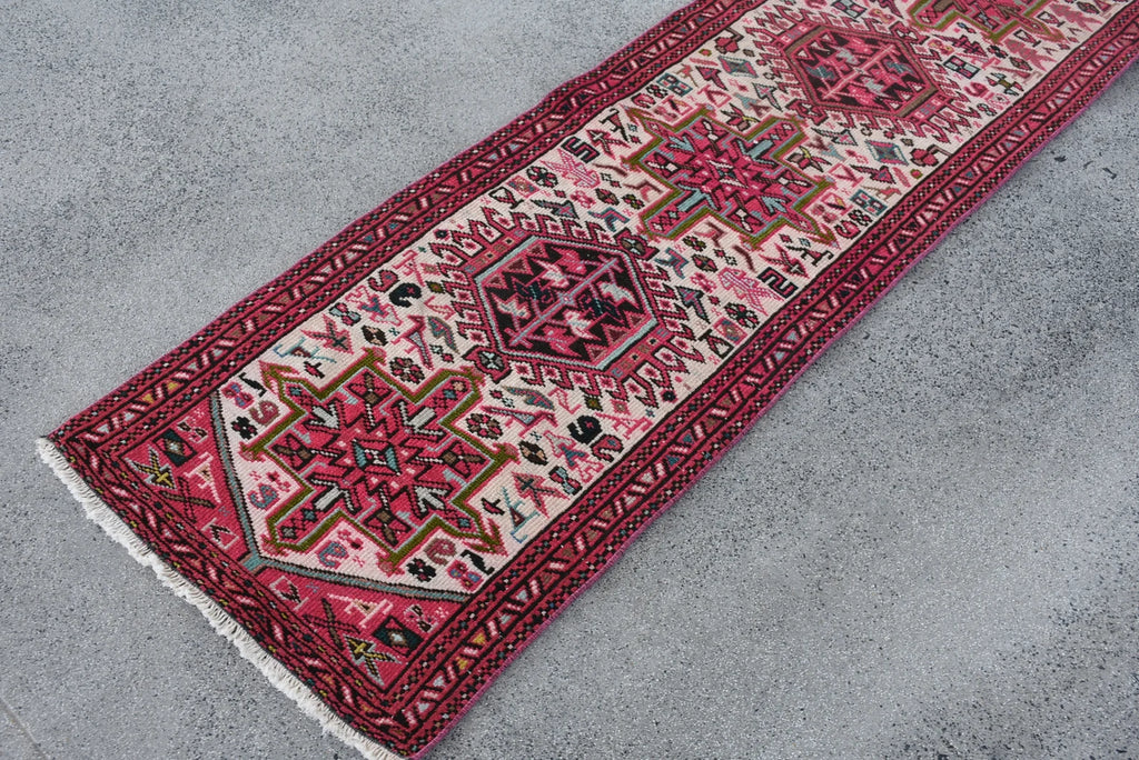 Vintage Persian Runner Rug 1.9 x 10.2 ft