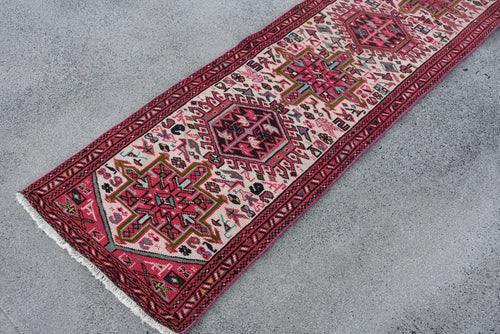 Vintage Persian Runner Rug 1.9 x 10.2 ft
