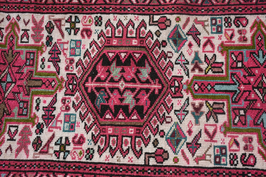 Vintage Persian Runner Rug 1.9 x 10.2 ft