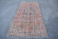 Vintage Turkish Accent Area rug 4.1 x 8.8 ft