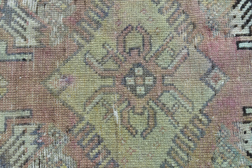 Vintage Turkish Mini Rug 1.3 x 2.6 ft