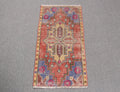 Vintage Turkish Mini Rug 1.4 x 2.7 ft