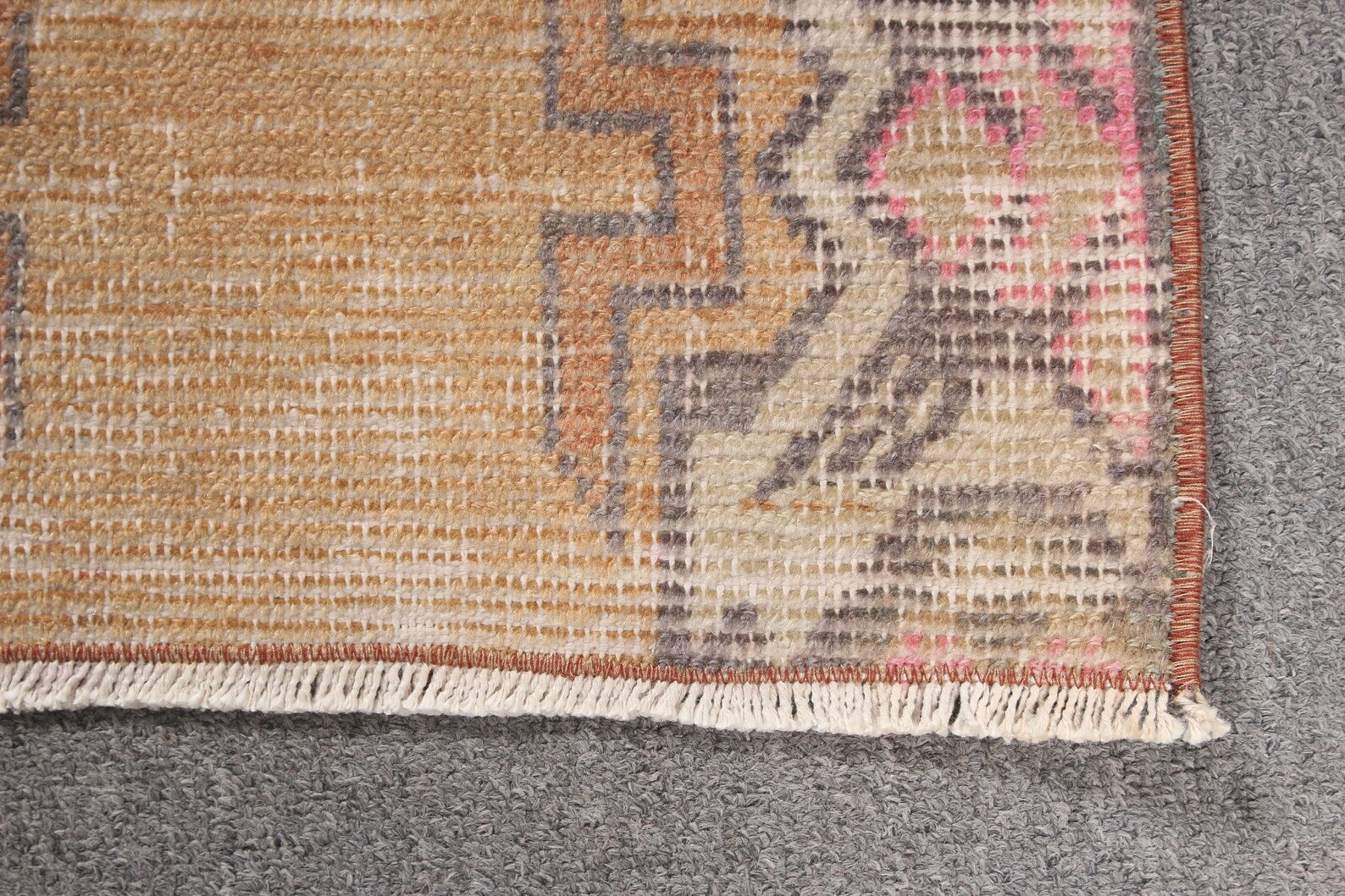 Vintage Turkish Mini Rug 1.3 x 2.5 ft