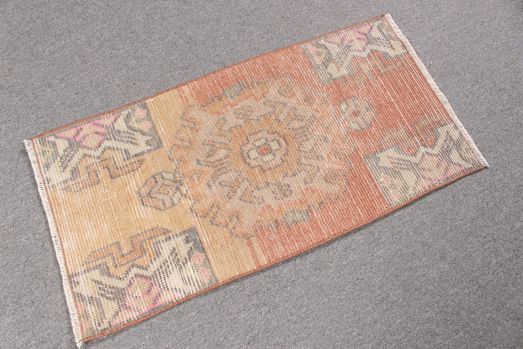 Vintage Turkish Mini Rug 1.3 x 2.5 ft