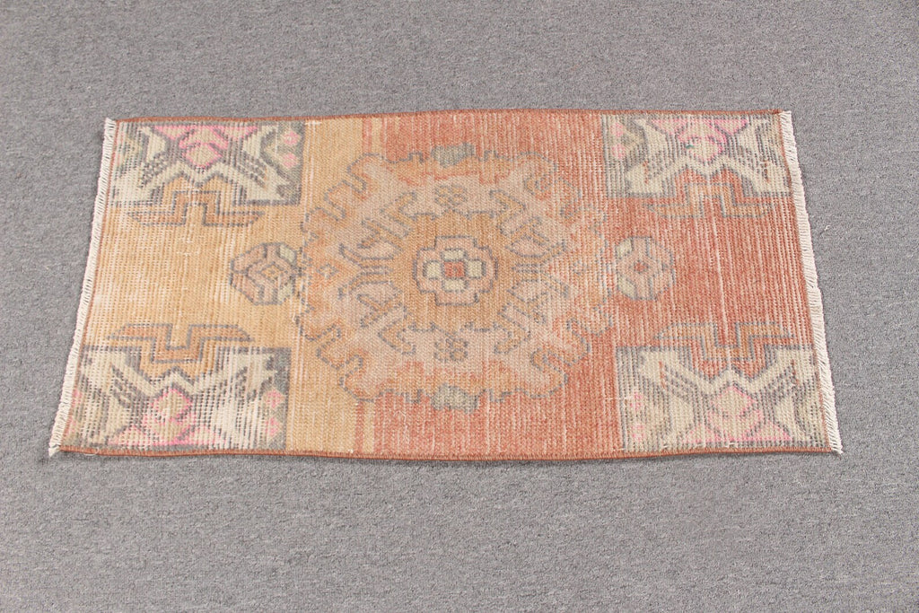 Vintage Turkish Mini Rug 1.3 x 2.5 ft