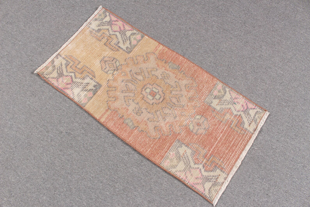 Vintage Turkish Mini Rug 1.3 x 2.5 ft
