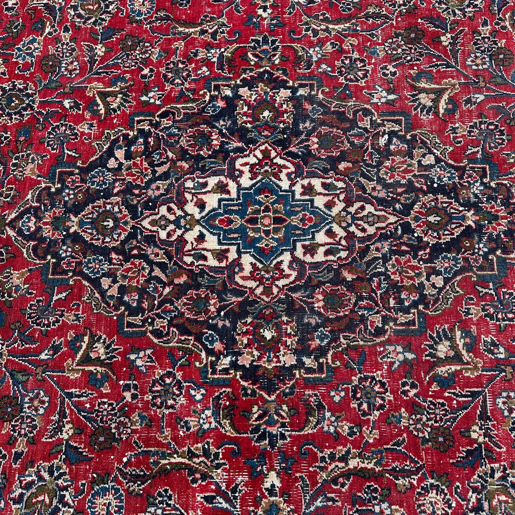 XL Vintage Persian Accent Area Rug 9.5 x 12.3 ft