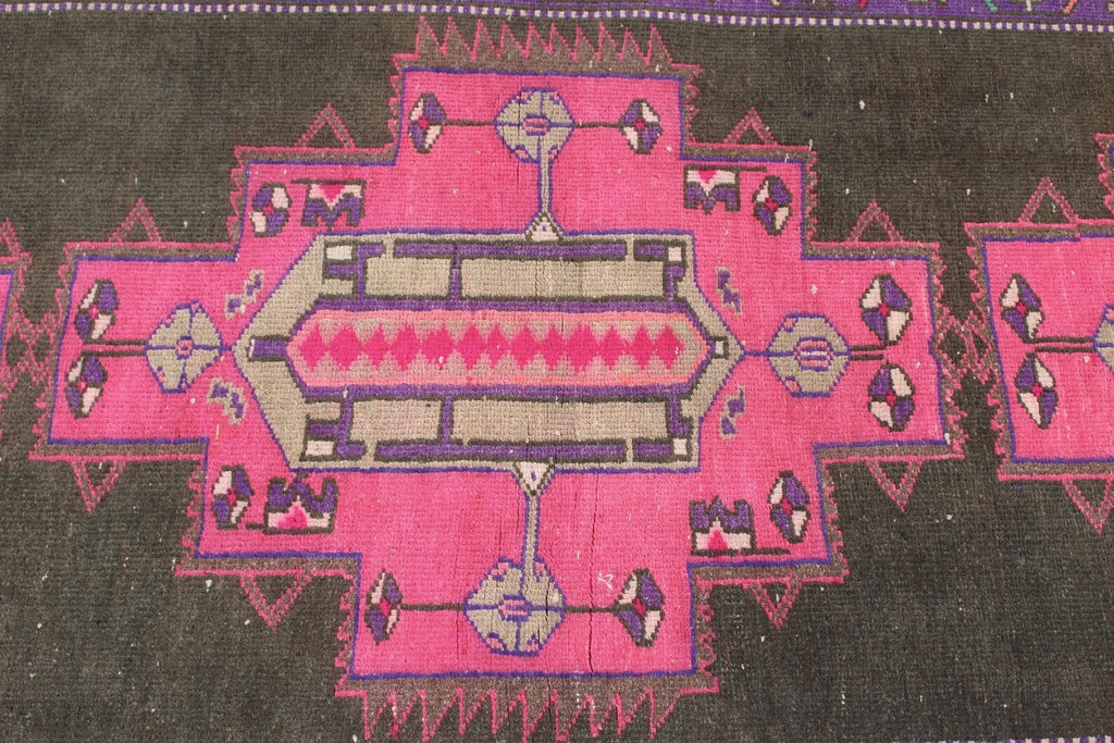 Vintage Persian Accent Area Rug 4 x 9.6 ft