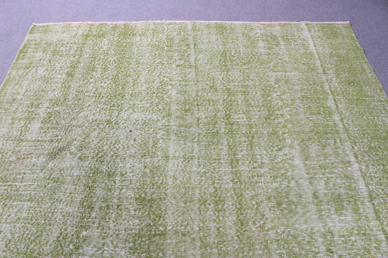 XL Vintage Turkish Accent Area Rug 6.9 x 9.1 ft