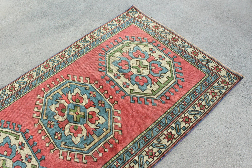 Vintage Turkish Accent Area rug 3.5 x 6 ft
