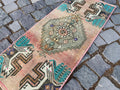 Vintage Turkish Mini Rug 1.3 x 2.8 ft