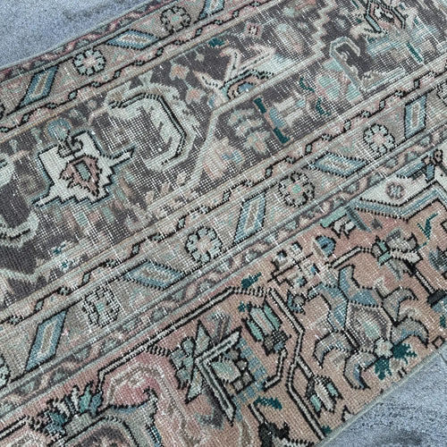 Vintage Kurdish Runner Rug 2.3 x 9.6 ft