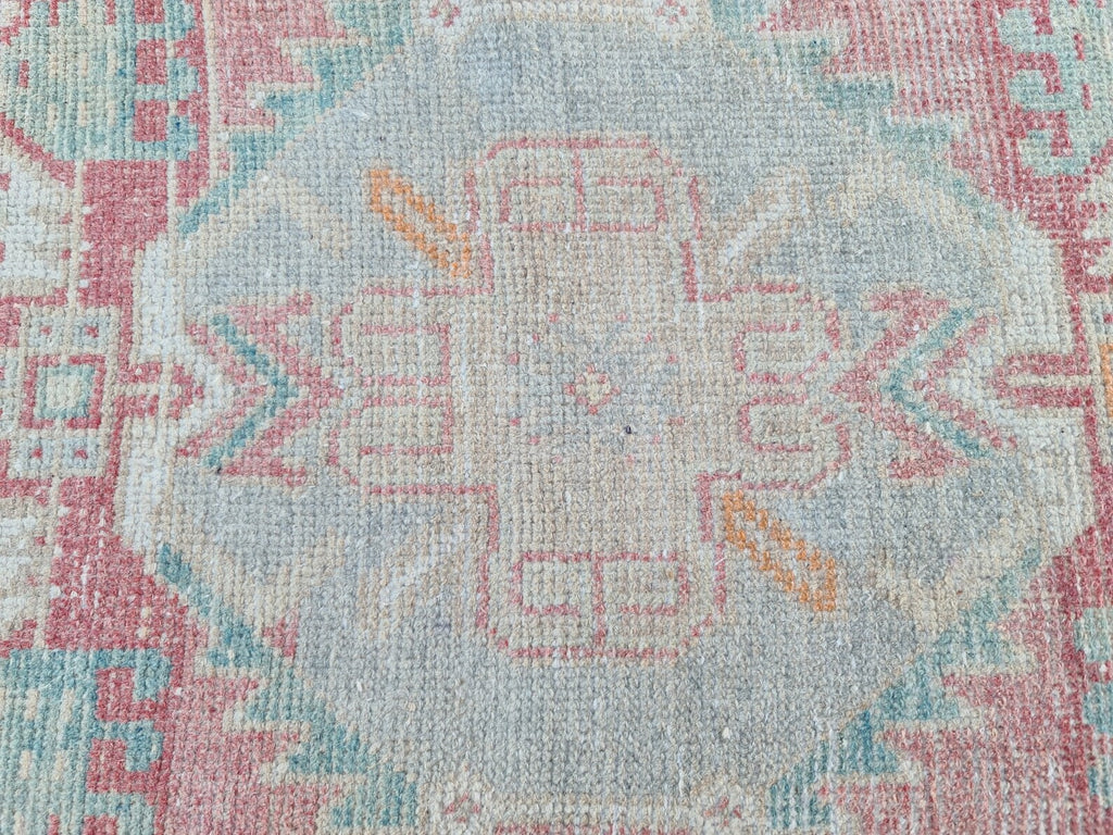 Vintage Turkish Mini Rug 1.6 x 3.2 ft