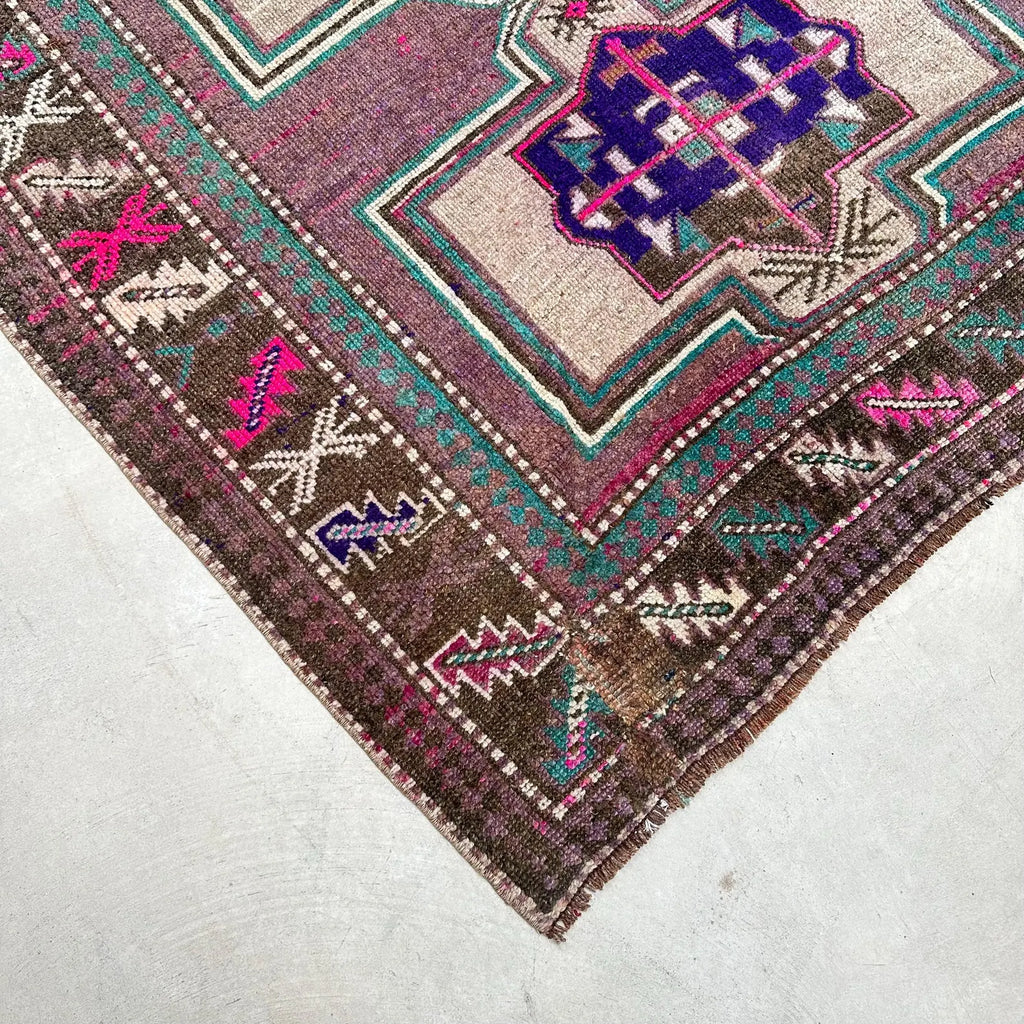 Vintage Persian Accent Area Rug 4.5 x 11.7 ft