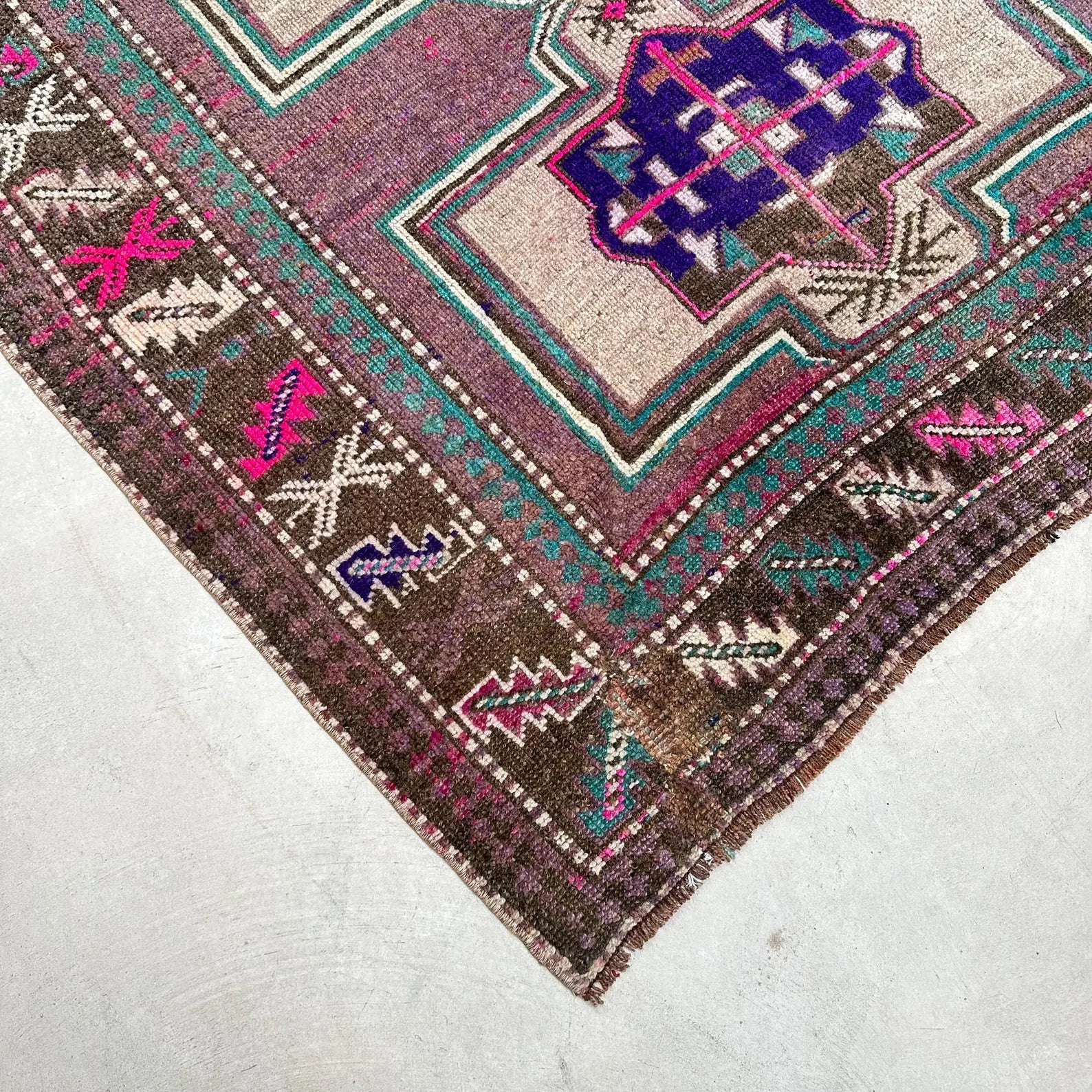 Vintage Persian Accent Area Rug 4.5 x 11.7 ft