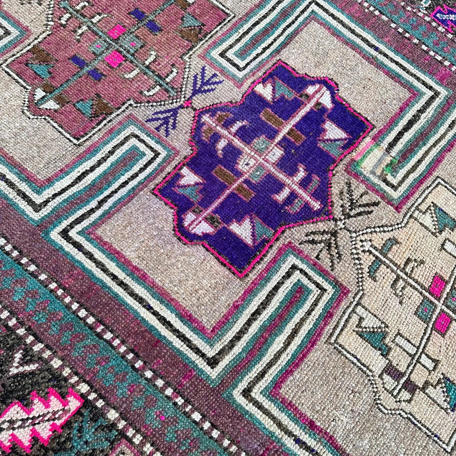 Vintage Persian Accent Area Rug 4.5 x 11.7 ft