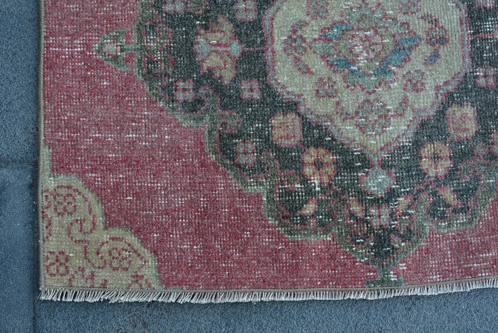 Vintage Turkish Runner Rug 2.7 x 10.2 ft