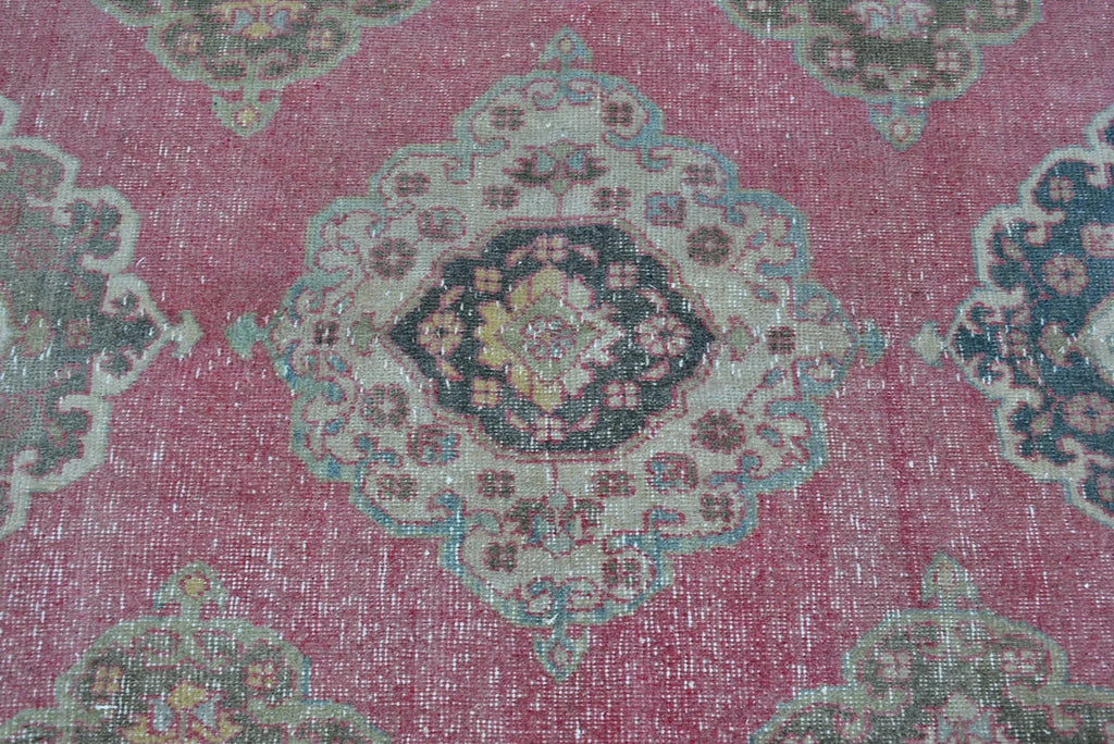 Vintage Turkish Runner Rug 2.7 x 10.2 ft