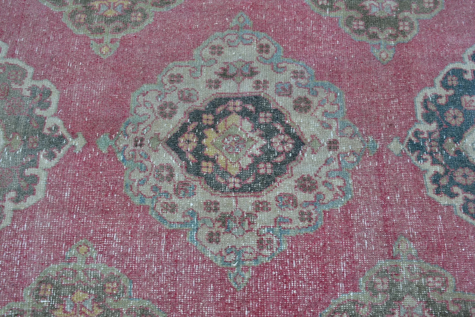 Vintage Turkish Runner Rug 2.7 x 10.2 ft