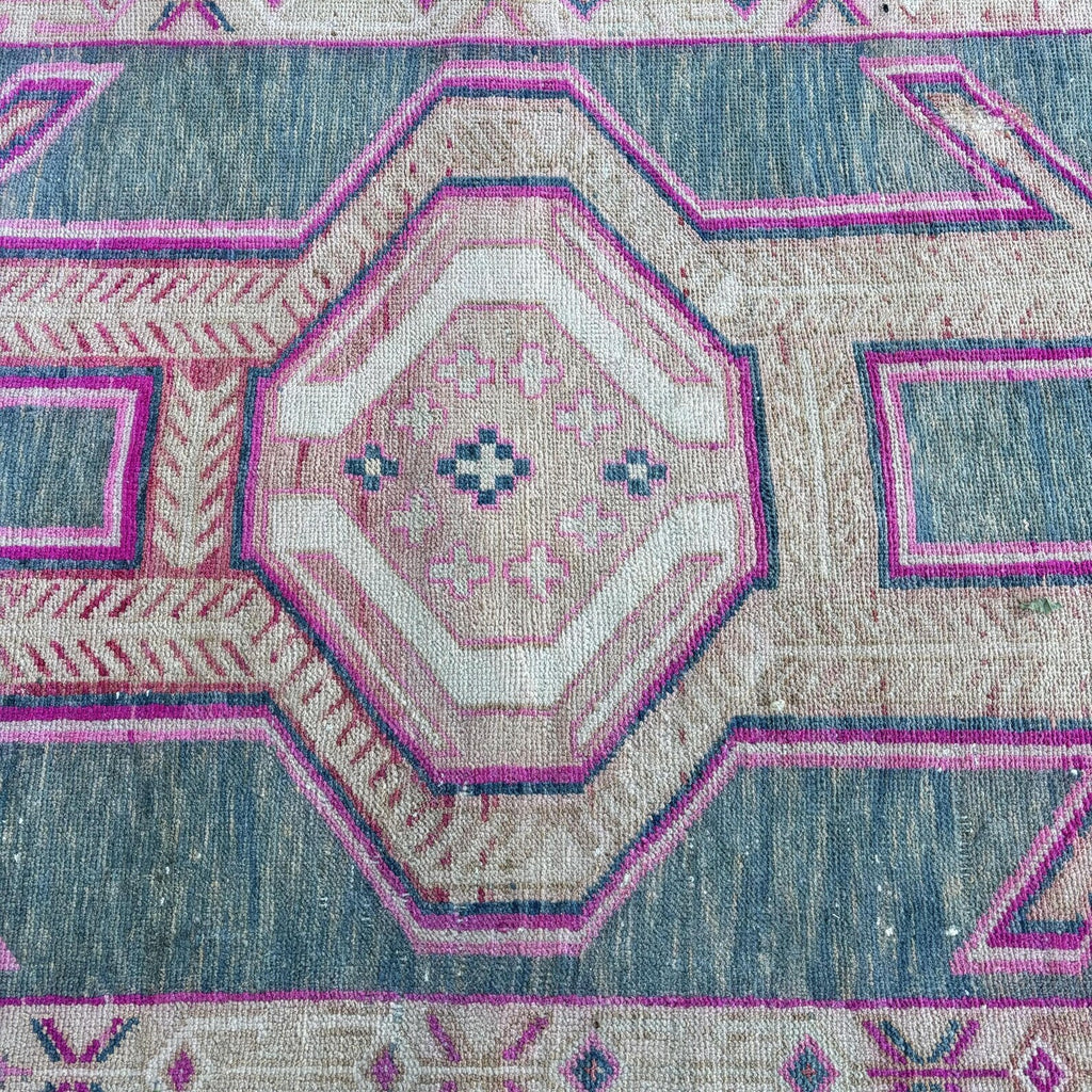 Vintage Persian Runner Rug 2.9 x 10.4 ft