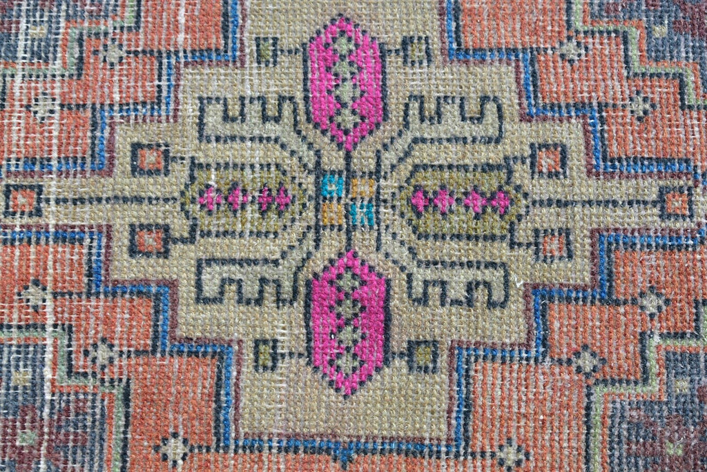 Vintage Turkish Mini Rug 1.5 x 3 ft