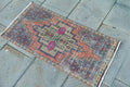 Vintage Turkish Mini Rug 1.5 x 3 ft