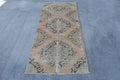 Vintage Turkish Accent Area rug 2.9 x 6.6 ft