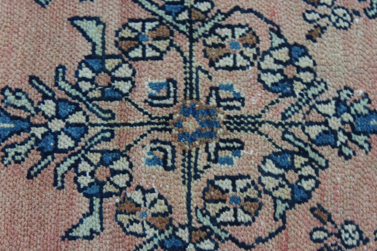 Vintage Turkish Runner Rug 2.6 x 5.9 ft