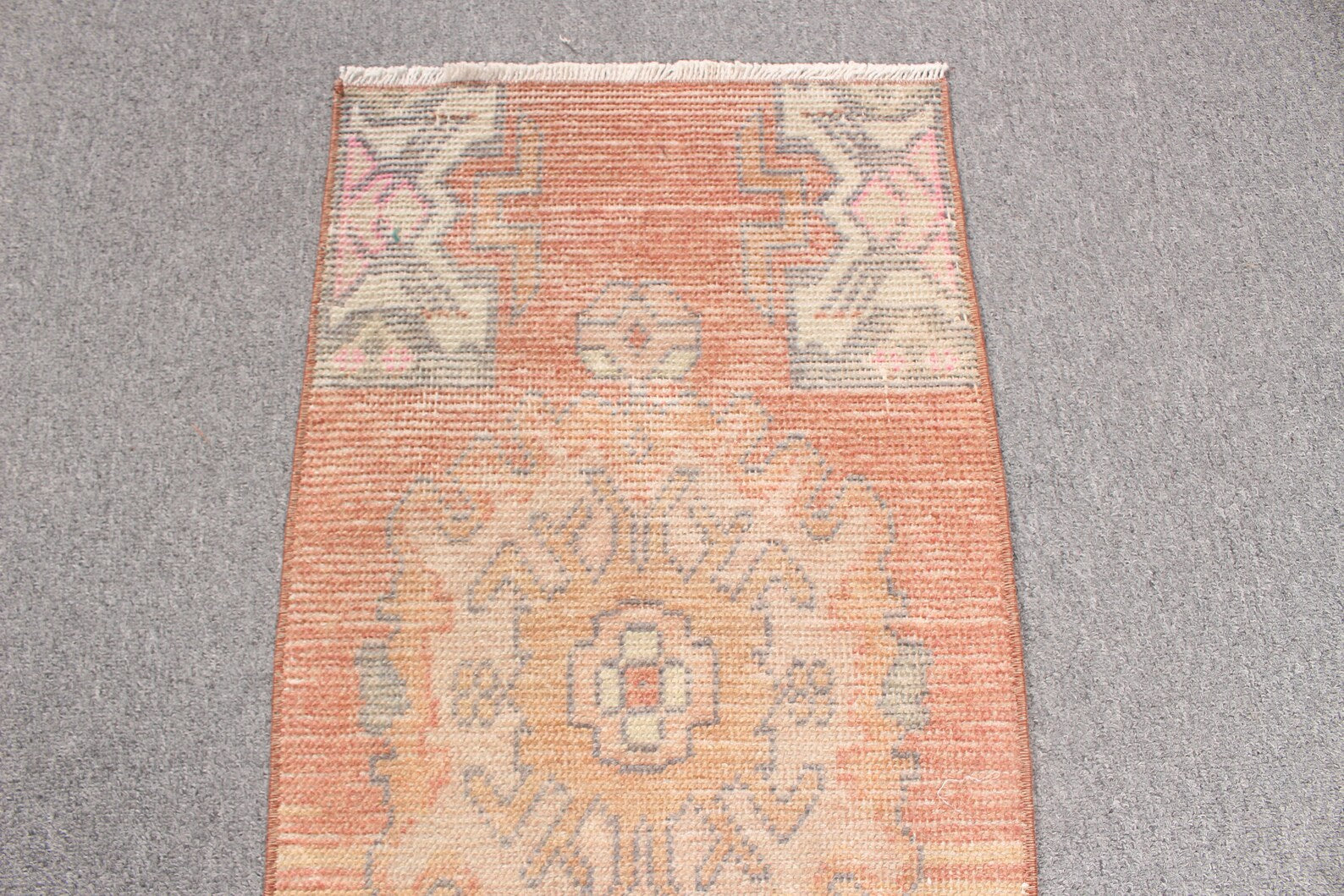Vintage Turkish Mini Rug 1.3 x 2.5 ft