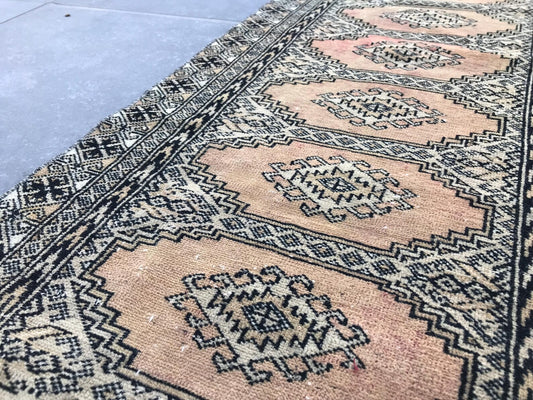 Vintage Turkish Runner Rug 1.9 x 4.8 ft
