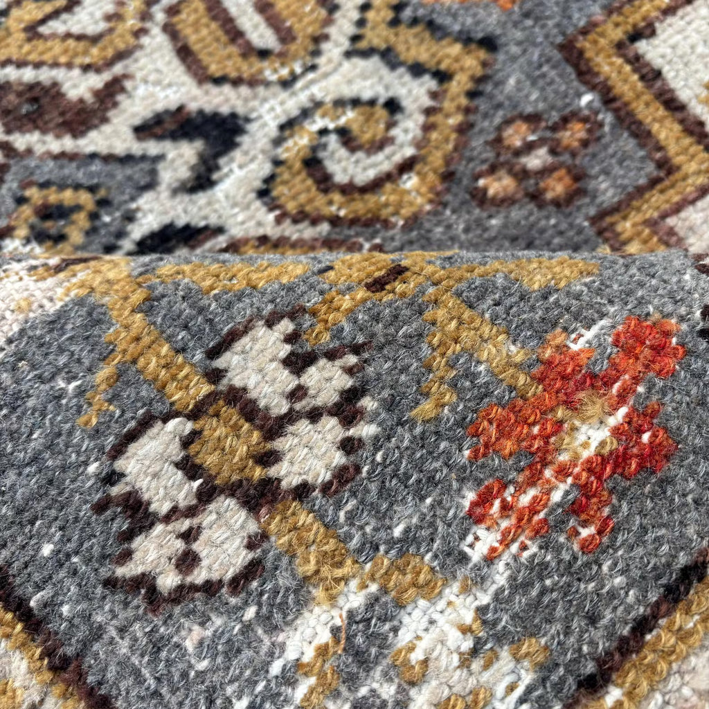Vintage Turkish Mini Rug 2 x 3.2 ft