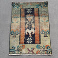 Vintage Turkish Mini Rug 1.8 x 2.5 ft