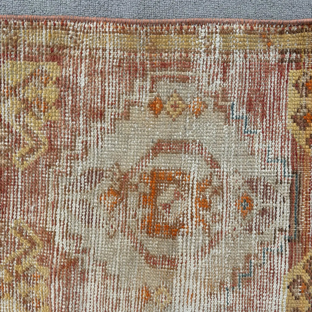 Vintage Turkish Mini Rug 1.5 x 2.4 ft