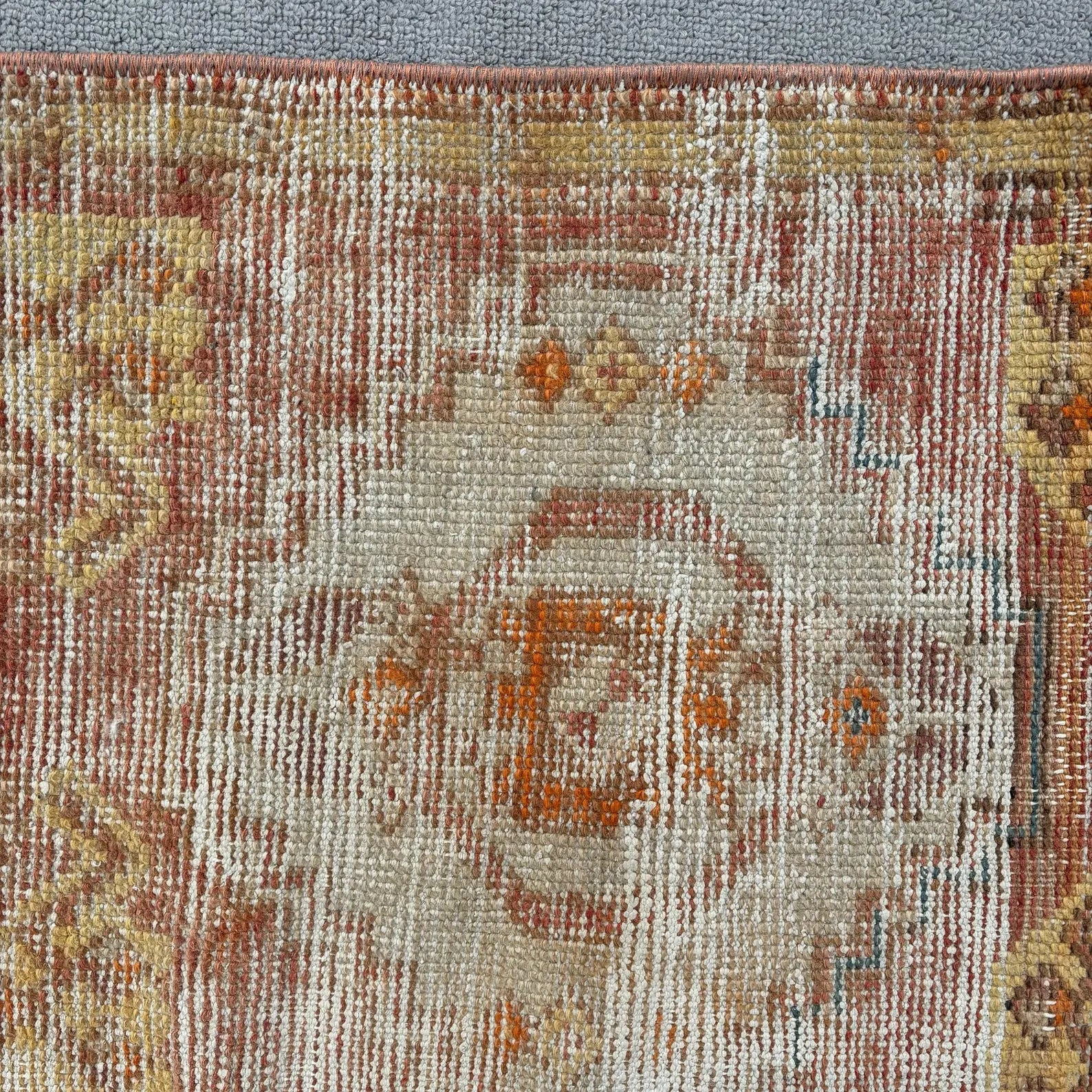 Vintage Turkish Mini Rug 1.5 x 2.4 ft