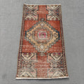 Vintage Turkish Mini Rug 1.6 x 2.9 ft