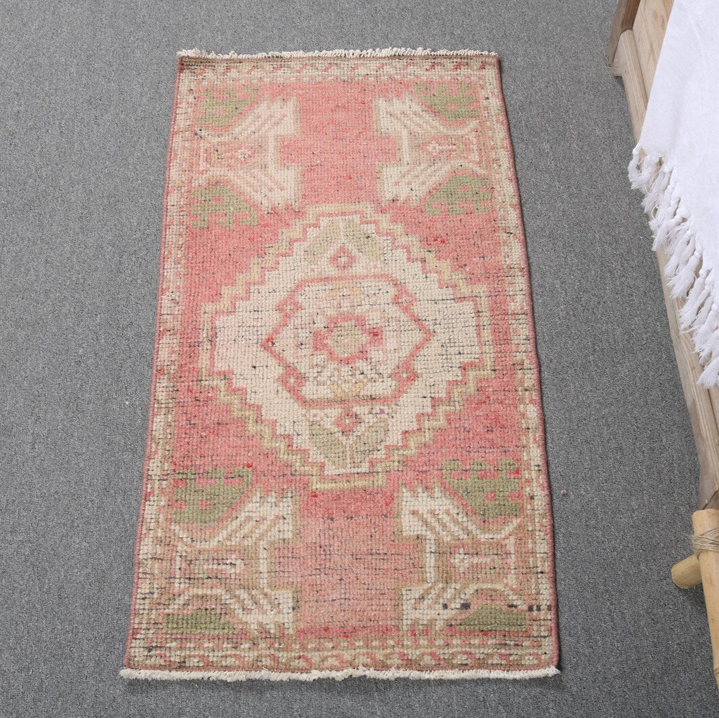 Vintage Turkish Mini Rug 1.6 x 3 ft